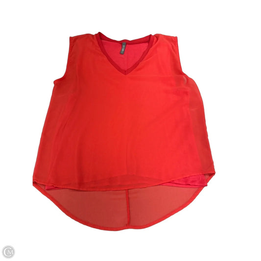 Top Sleeveless By Allison Joy In Red, Size: M