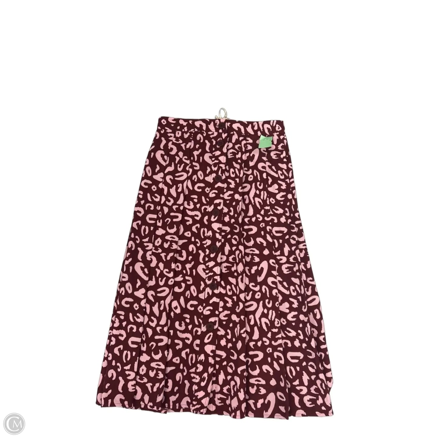 Skirt Midi By Modcloth In Pink & Red, Size: 6a