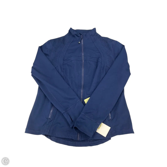 Athletic Top Long Sleeve Collar By Tangerine In Navy, Size: Xl