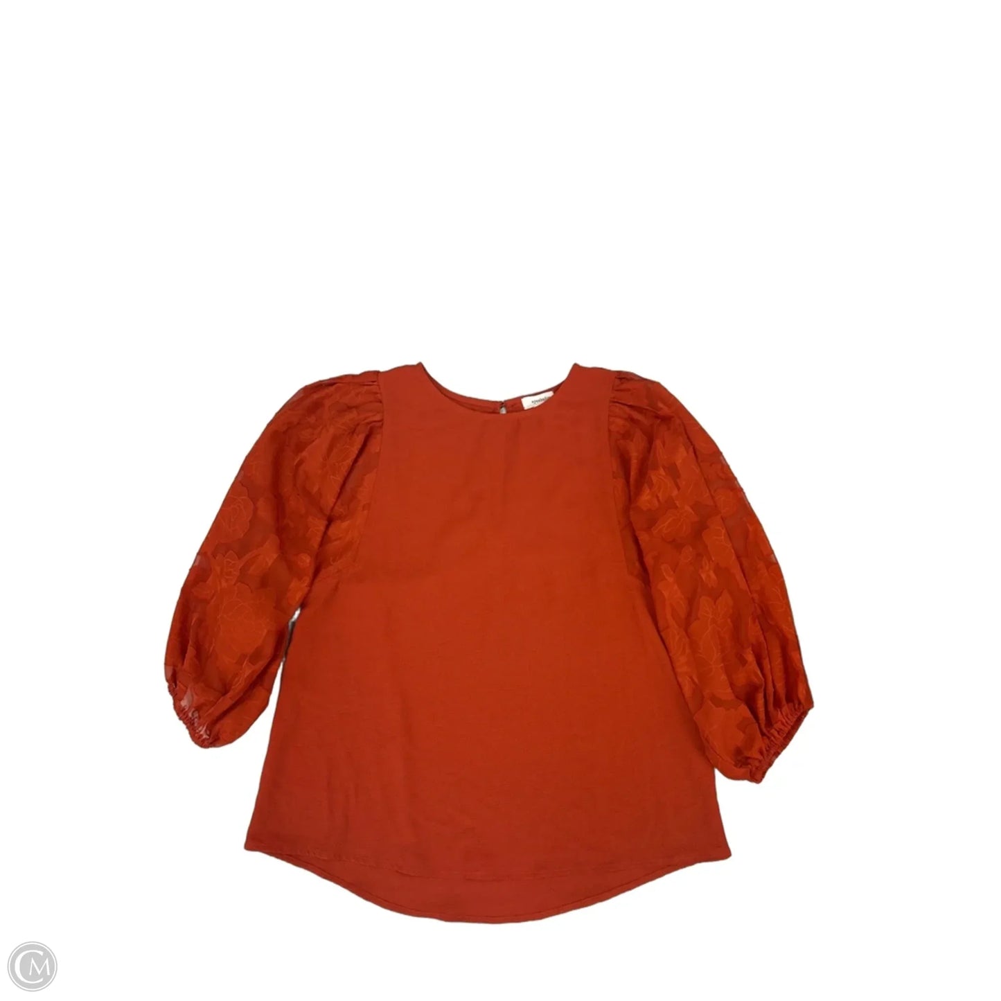 Top Long Sleeve By Eyeshadow In Orange, Size: S