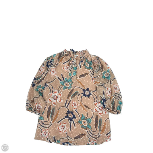 Top 3/4 Sleeve By Joie In Floral Print, Size: S