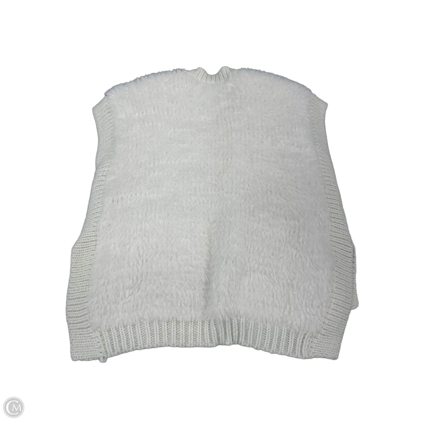 Vest Faux Fur & Sherpa By Cme In White, Size: Os