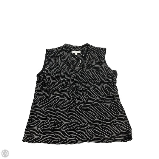 Top Sleeveless By Dana Buchman In Black, Size: L