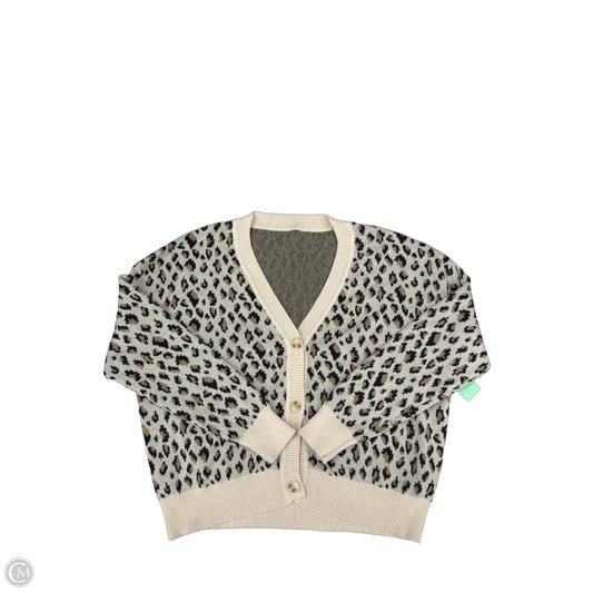 Cardigan By Shein In Animal Print, Size: Xl