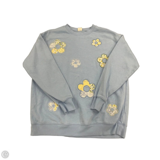 Sweatshirt Crewneck By No Boundaries In Blue, Size: M