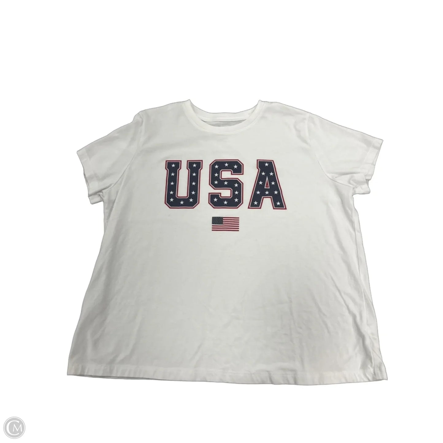Top Short Sleeve By Universal Thread In White, Size: Xl