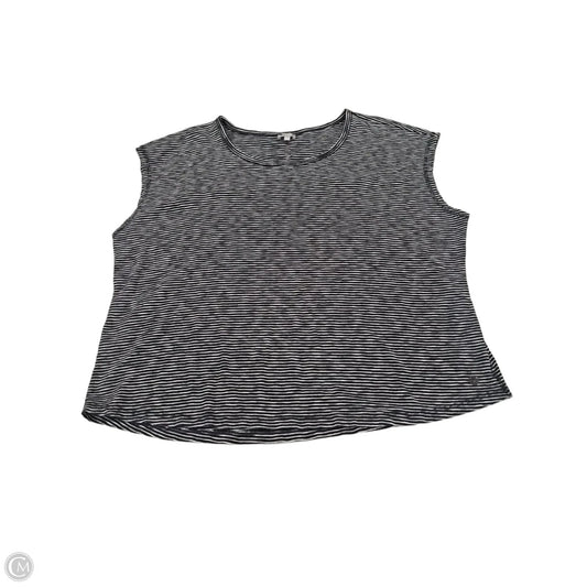 Top Sleeveless By Talbots In Black & White, Size: 3x