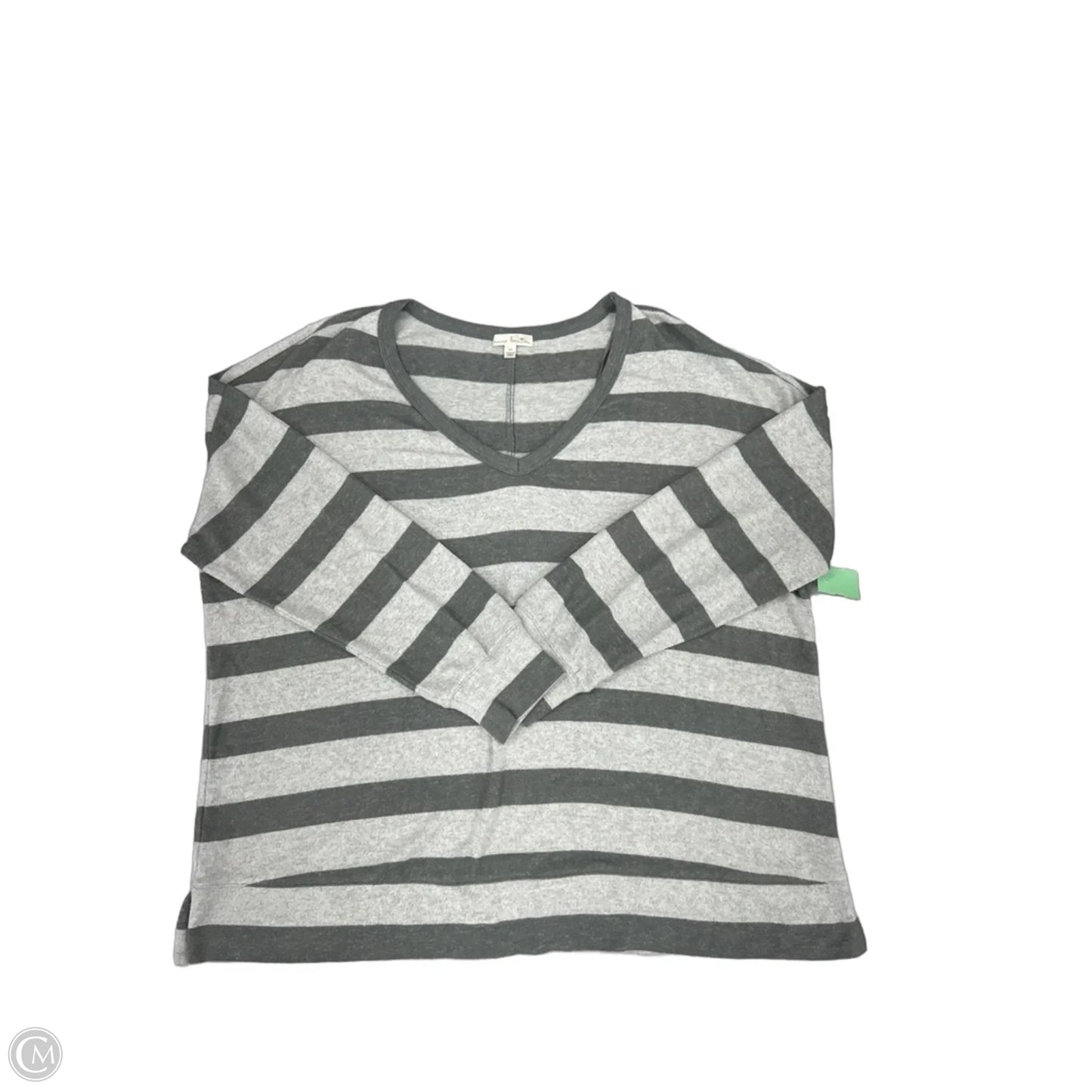 Top Long Sleeve By Nine Britton In Green, Size: 2x
