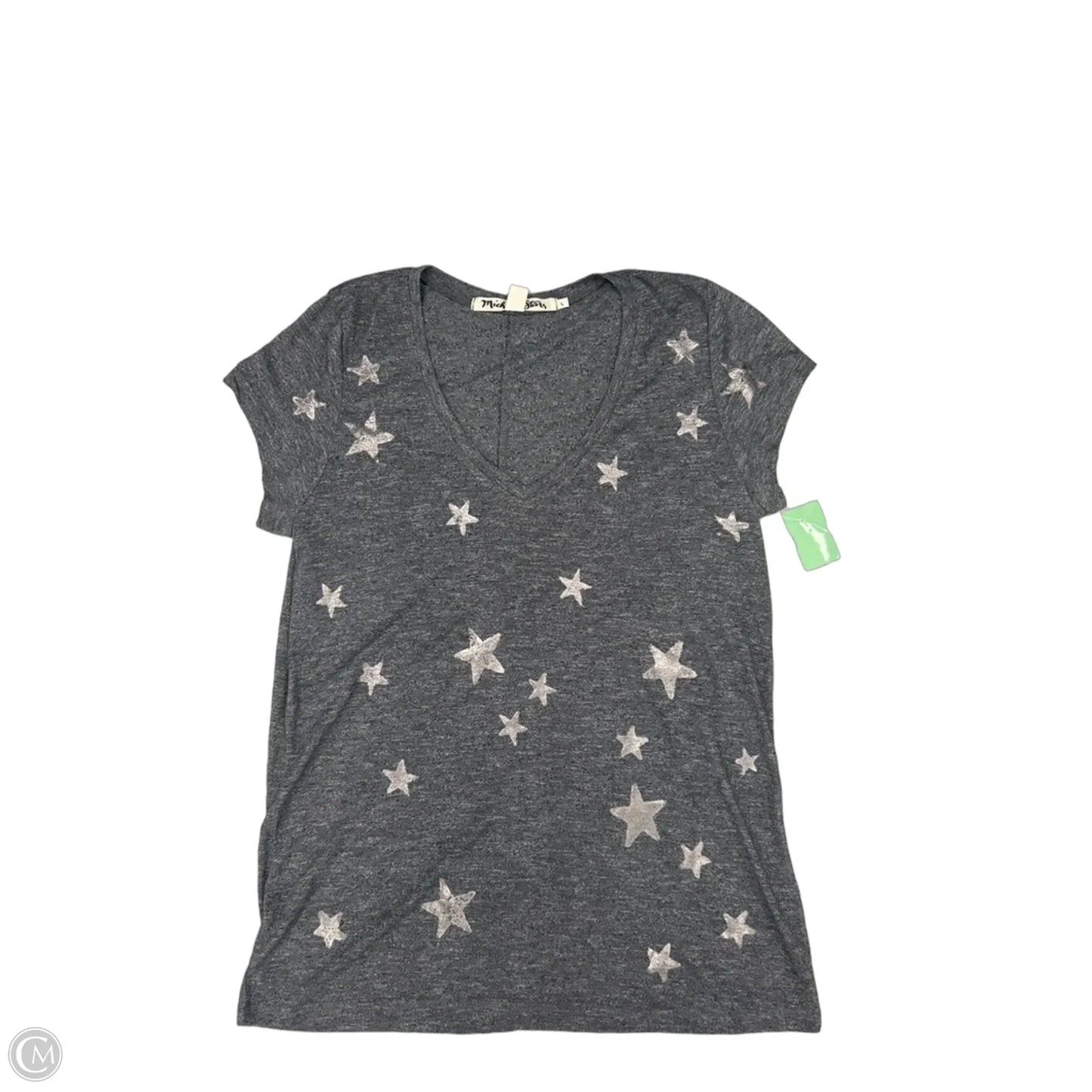 Top Short Sleeve By Michael Stars In Grey, Size: L