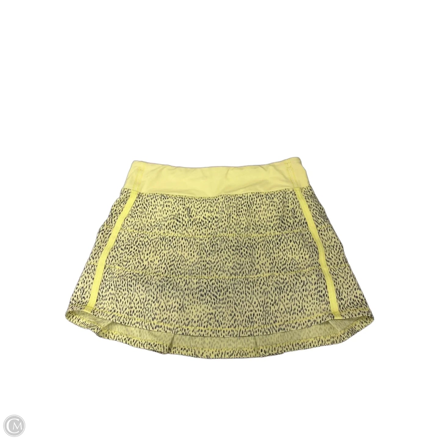Athletic Skort By Lululemon In Yellow, Size: 6