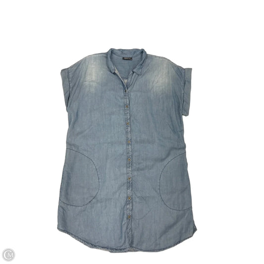 Dress Casual Short By Cme In Blue Denim, Size: Xl