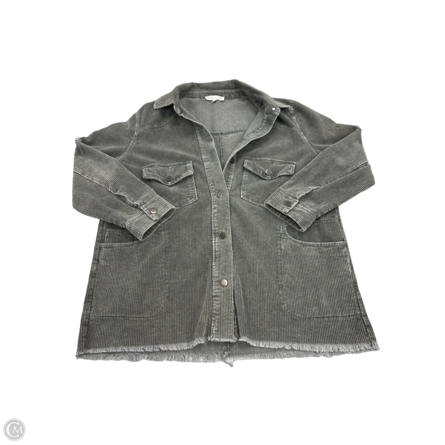 Top Long Sleeve By She + Sky In Green, Size: M