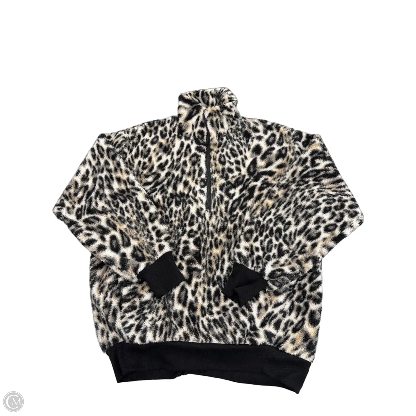 Jacket Faux Fur & Sherpa By Express In Animal Print, Size: Xs