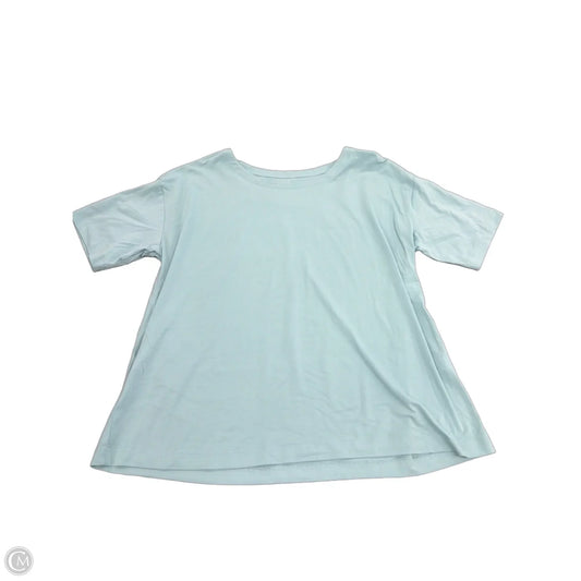 Top Short Sleeve By J. Jill In Blue, Size: 1x