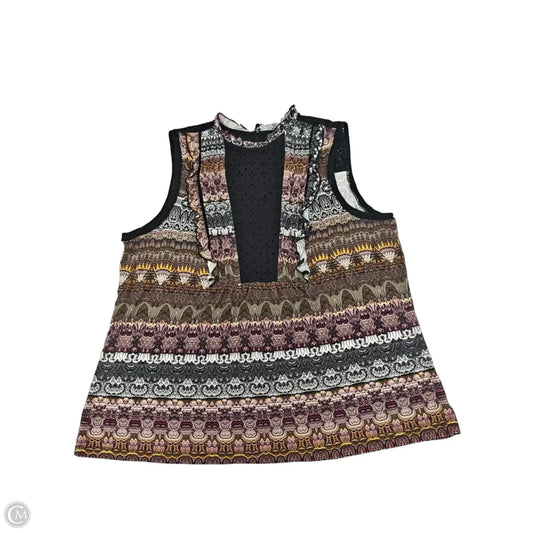Top Sleeveless By Maeve In Multi-colored, Size: Xl