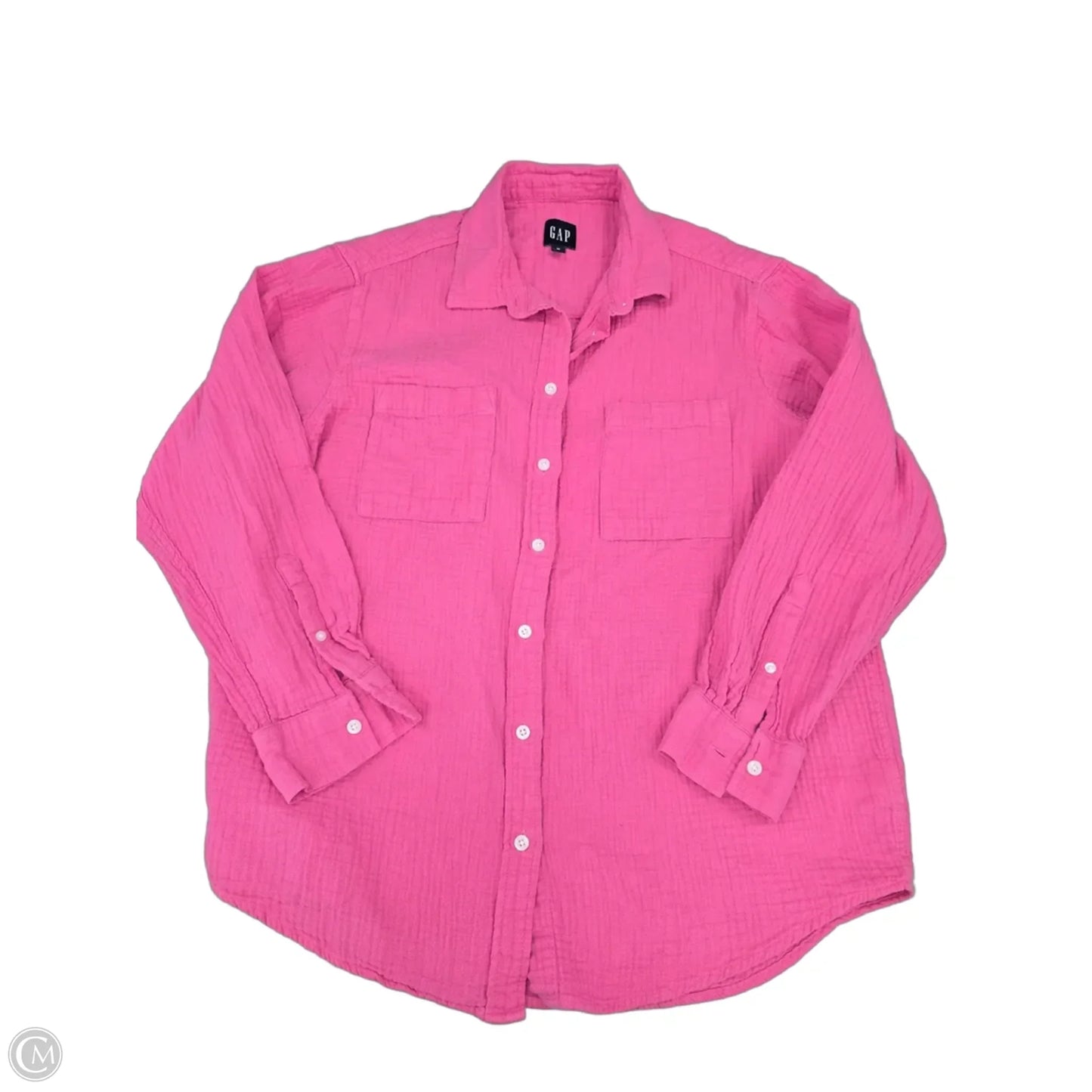 Top Long Sleeve By Gap In Pink, Size: M