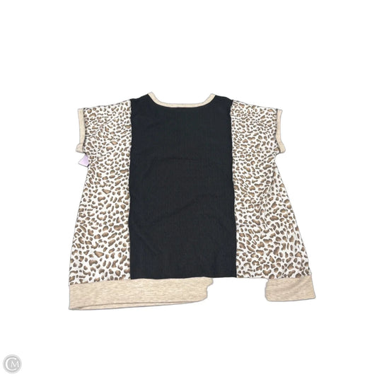 Top Short Sleeve By Heimish Usa In Animal Print, Size: 3x