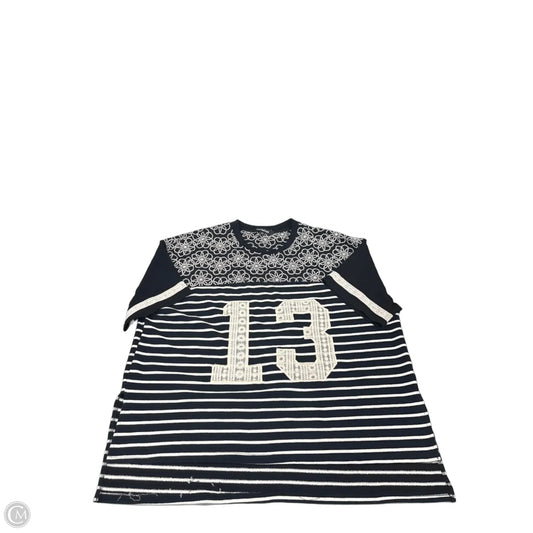 Top Short Sleeve By Davi & Dani In Black, Size: 1x