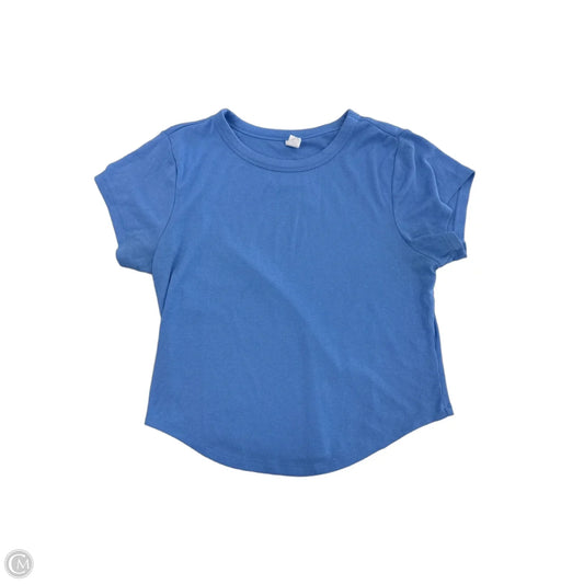 Top Short Sleeve By Old Navy In Blue, Size: L