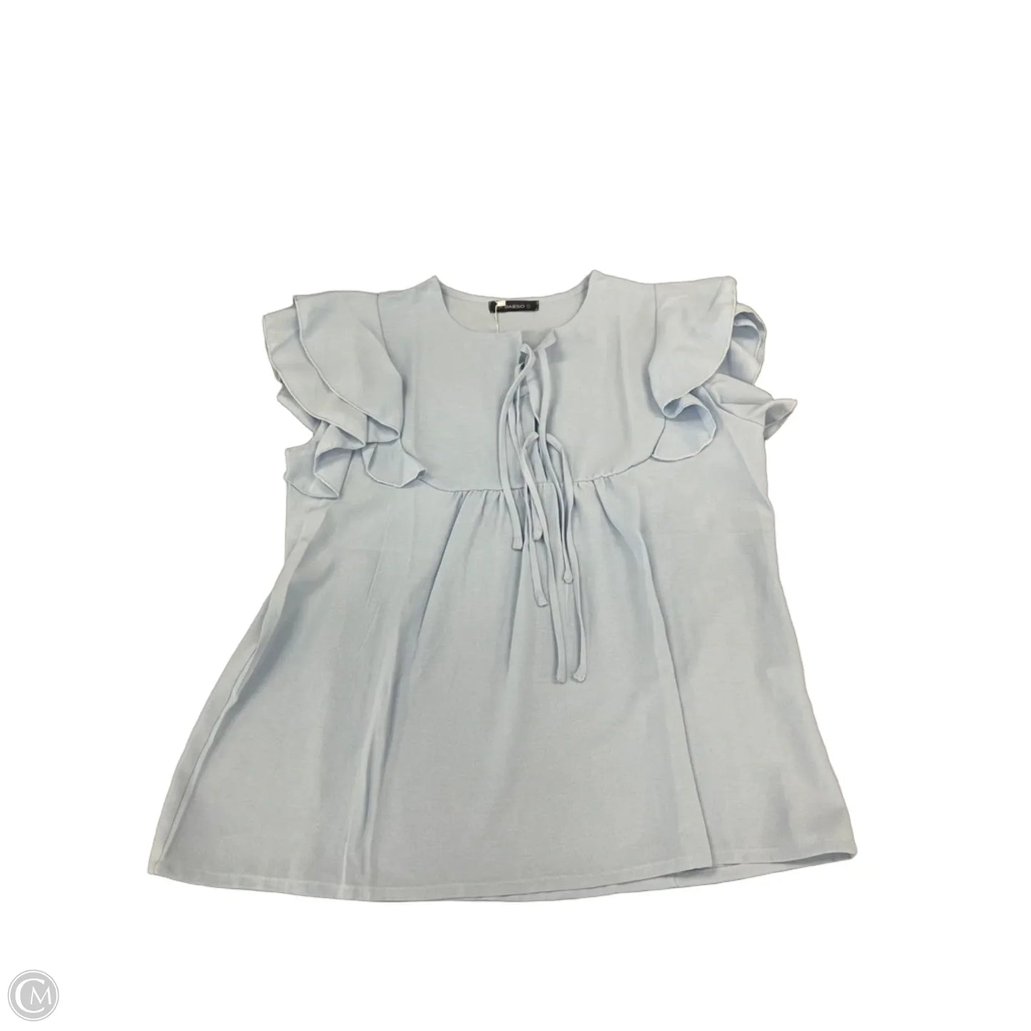Top Short Sleeve By Cmf In Blue, Size: L