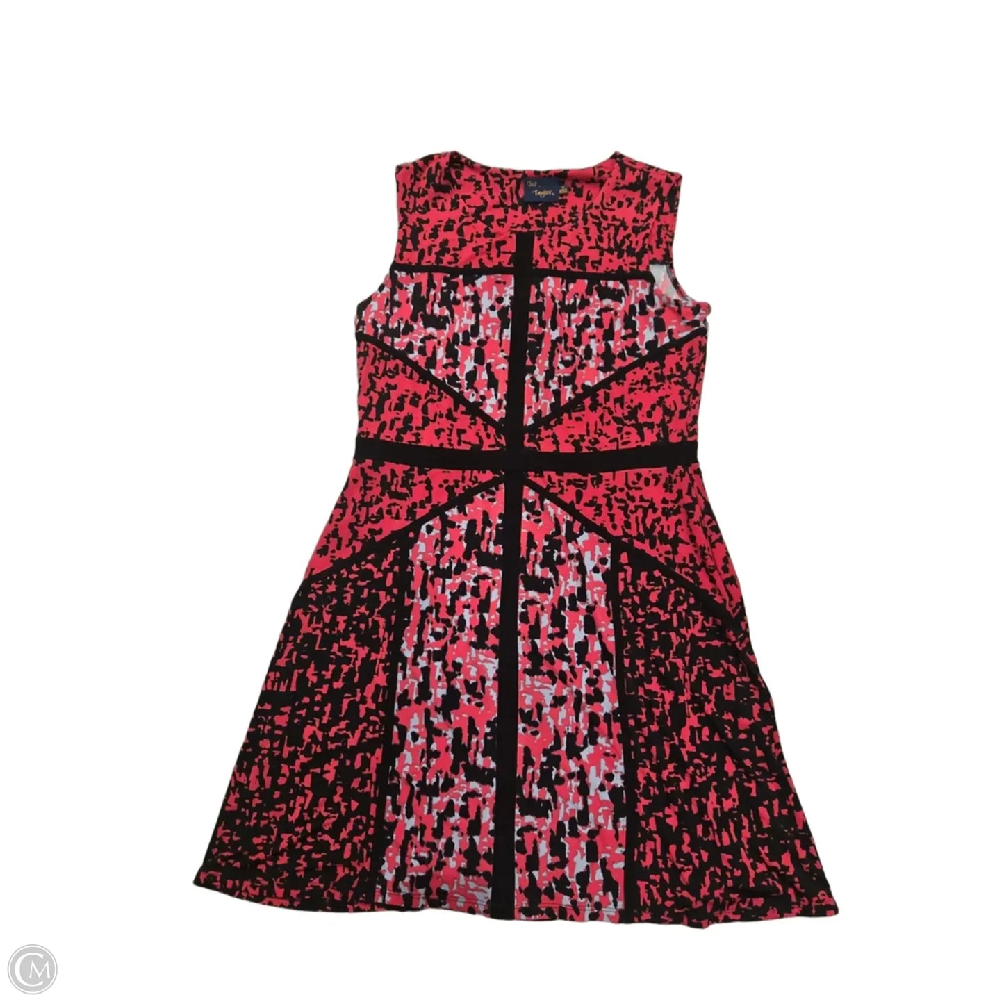 Dress Casual Short By Just Taylor In Black & Red, Size: L