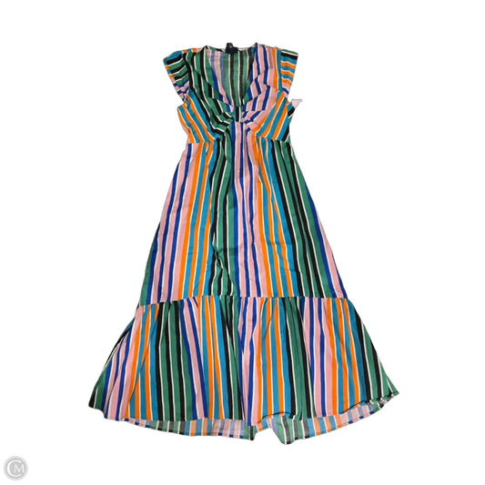 Dress Casual Midi By Scoop In Multi-colored, Size: S