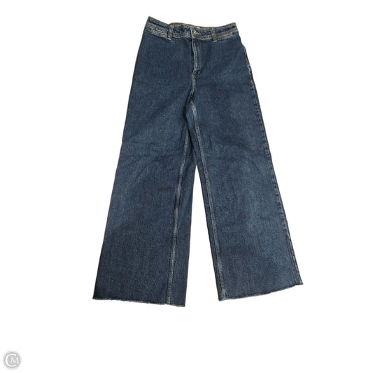 Jeans Wide Leg By Mng In Blue Denim, Size: 6