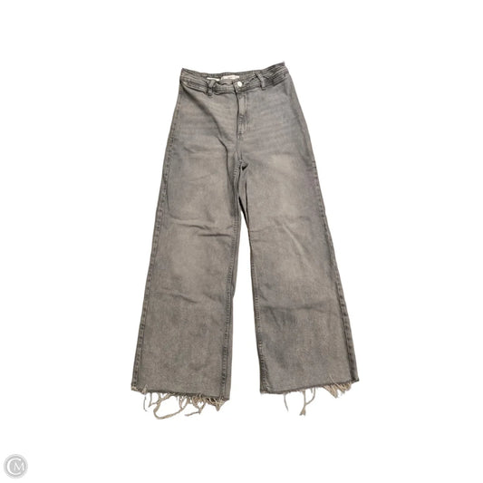 Jeans Wide Leg By Mng In Grey Denim, Size: 6