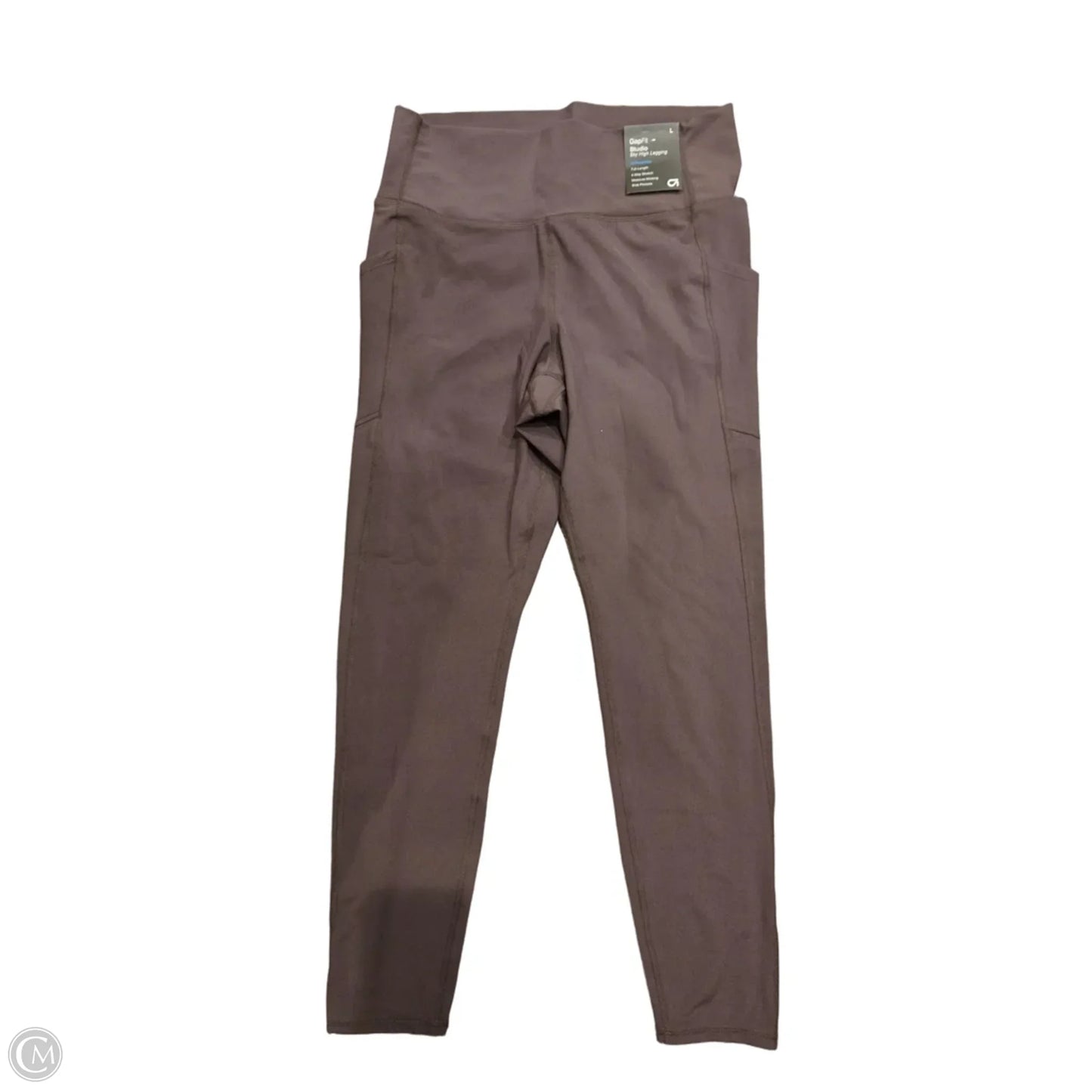 Athletic Leggings By Gapfit In Brown, Size: L