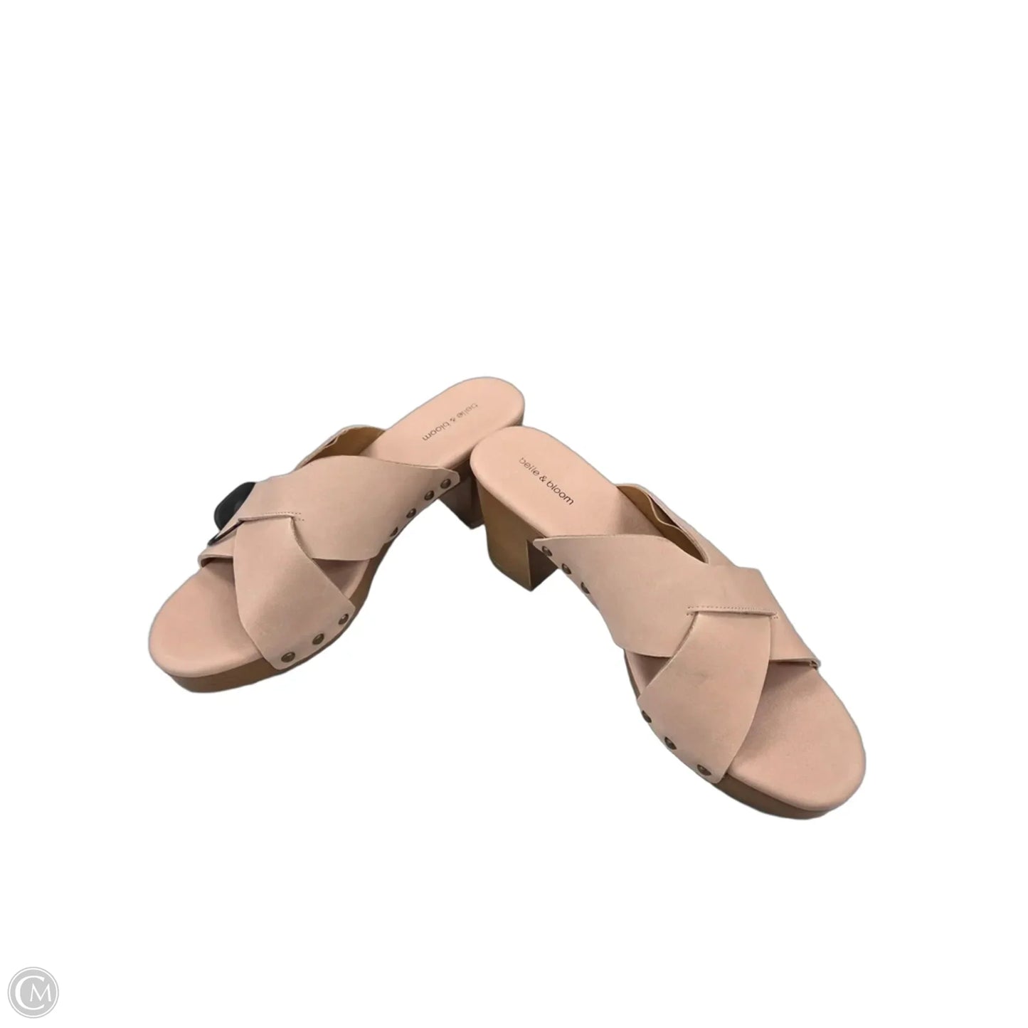 Sandals Heels Block By Cmb In Pink, Size: 8.5