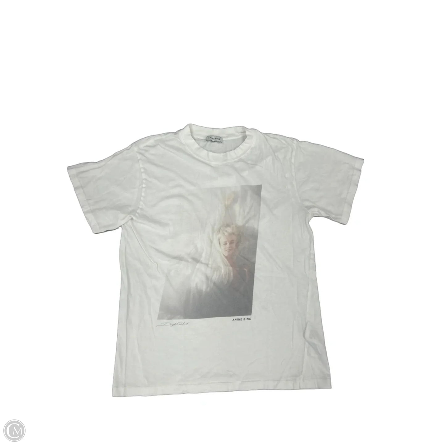 Top Short Sleeve By Anine Bing In White, Size: S