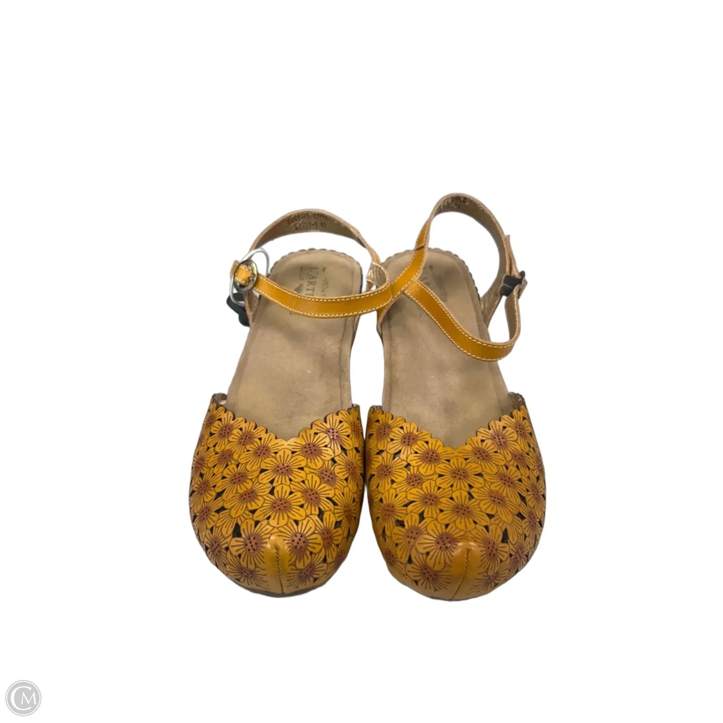 Shoes Heels Wedge By Spring Step In Yellow, Size: 9
