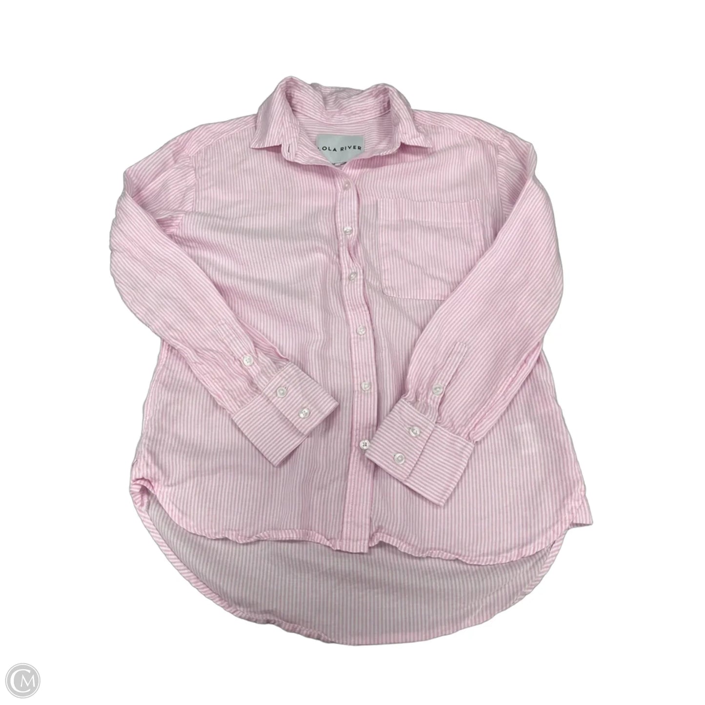 Top Long Sleeve By Lola River In Pink, Size: M