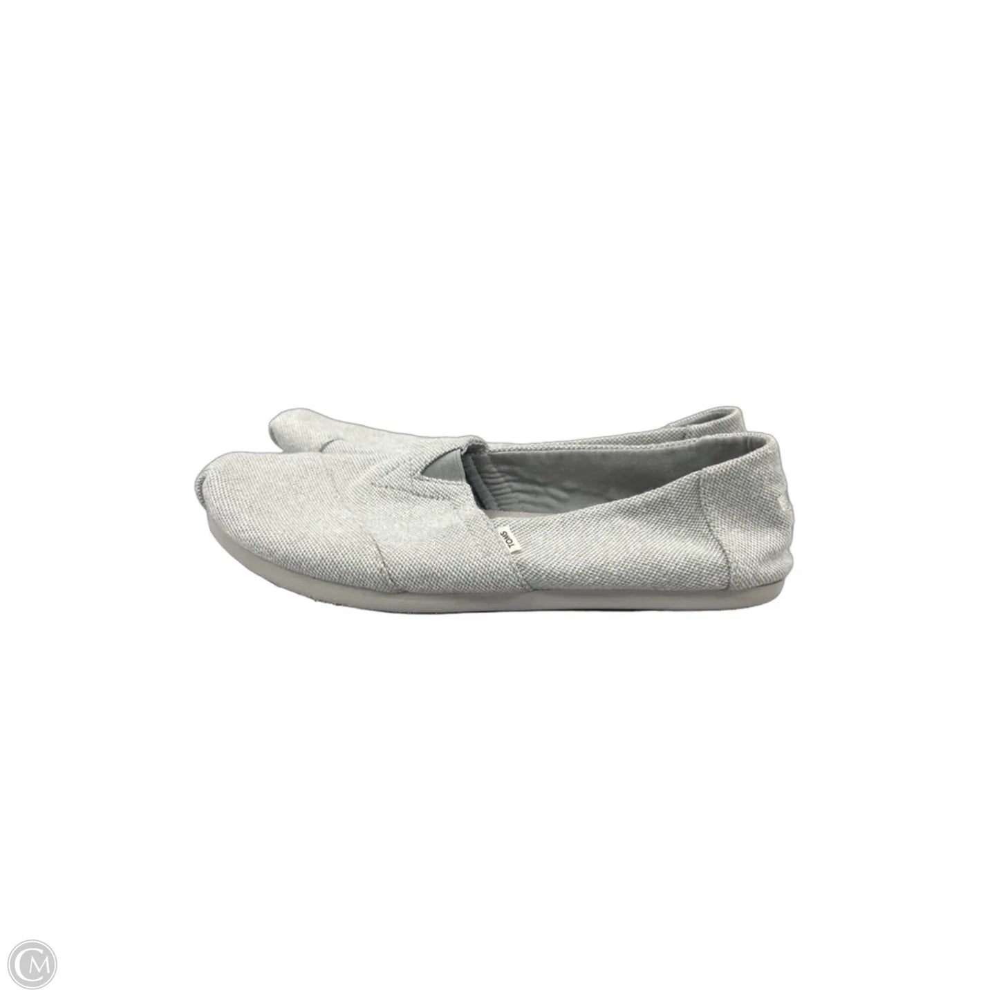 Shoes Flats By Toms In Grey, Size: 8.5