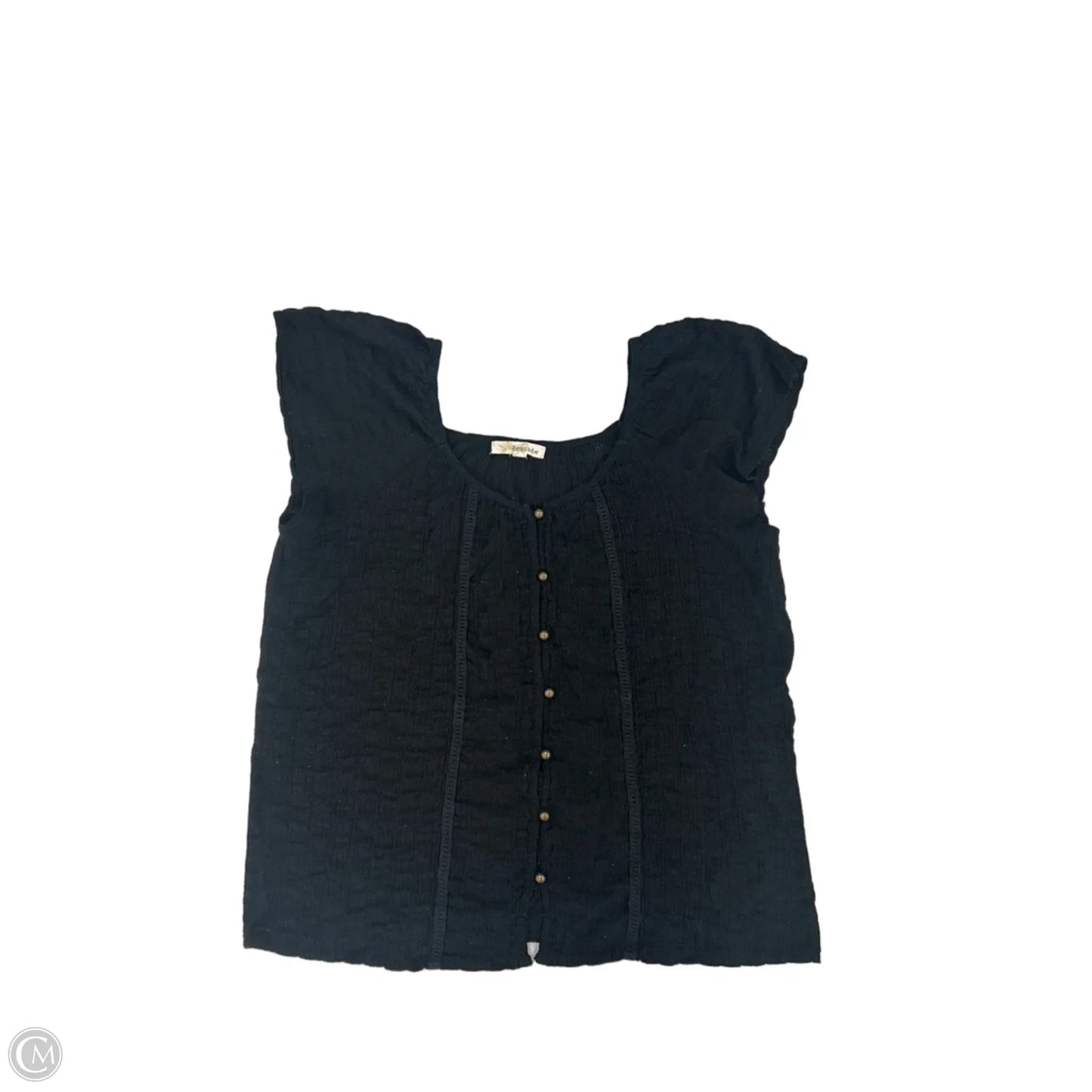 Top Short Sleeve By Rewind In Black, Size: Xl