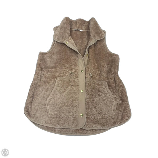Vest Faux Fur & Sherpa By Sonoma In Tan, Size: L