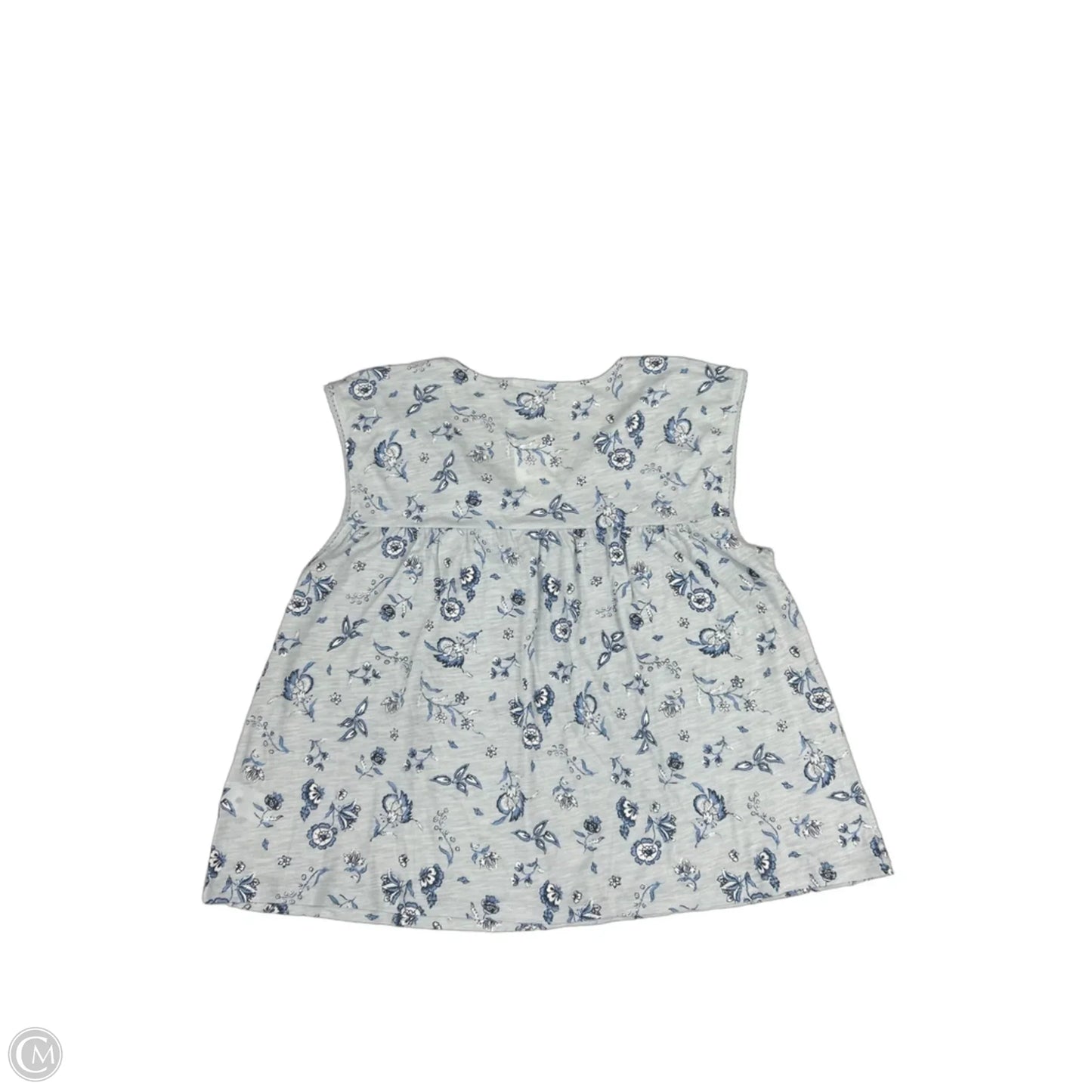 Top Sleeveless By Lucky Brand In Blue, Size: L