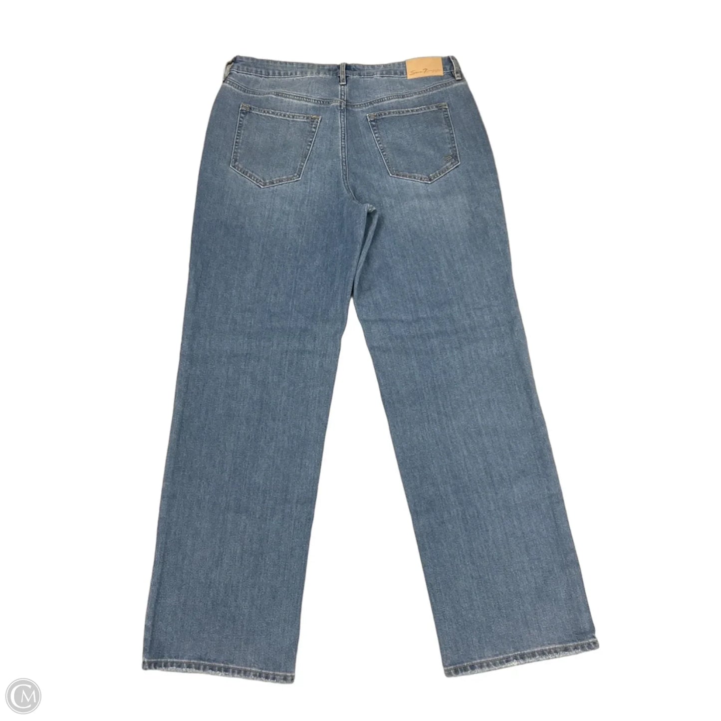 Jeans Straight By Seven 7 In Blue Denim, Size: 10