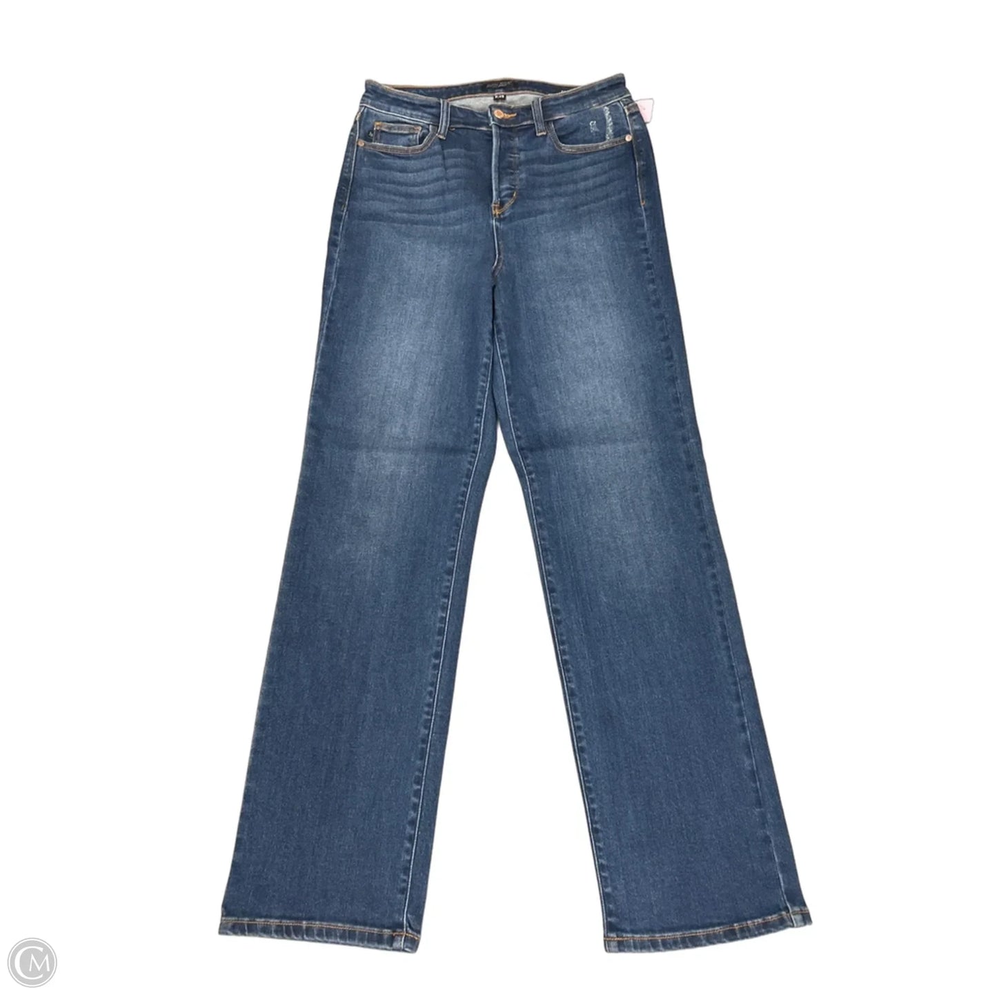 Jeans Straight By Judy Blue In Blue Denim, Size: 8