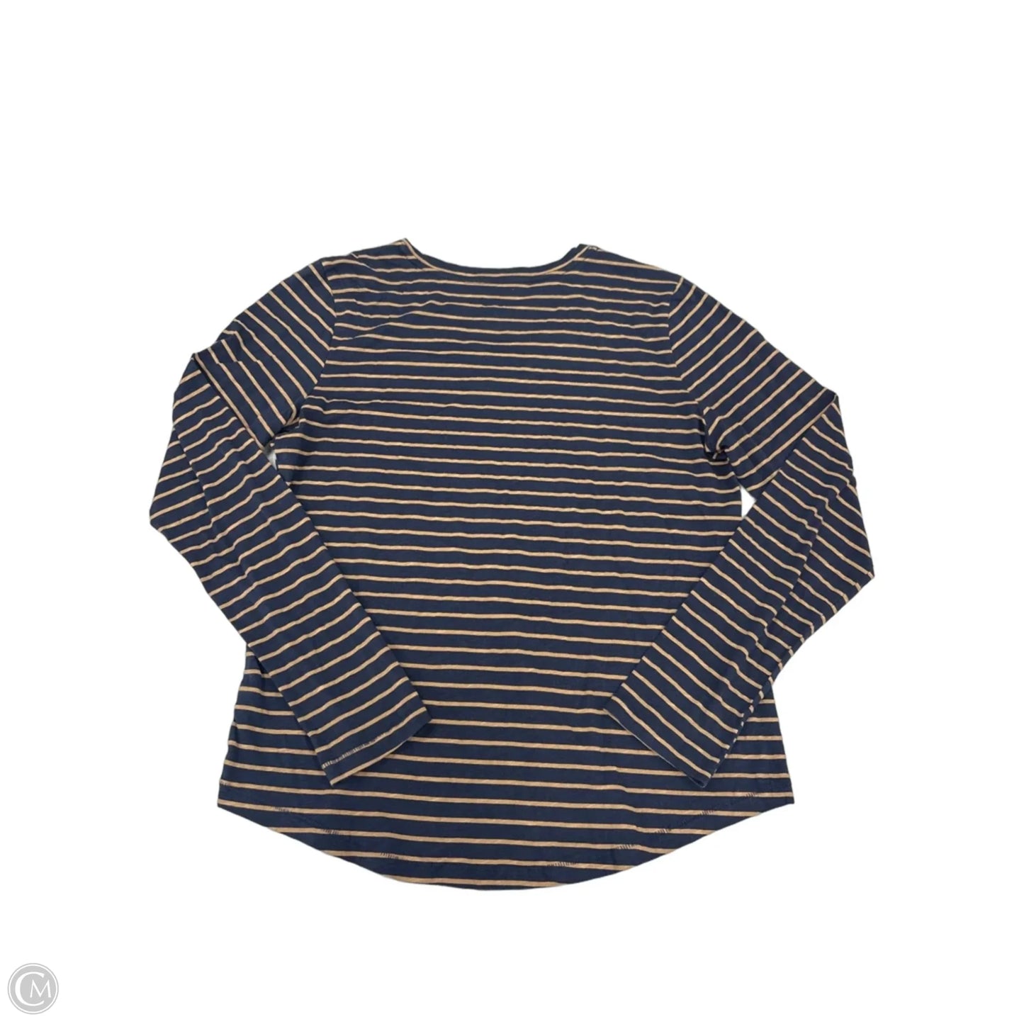 Top Long Sleeve By Sonoma In Blue & Brown, Size: S