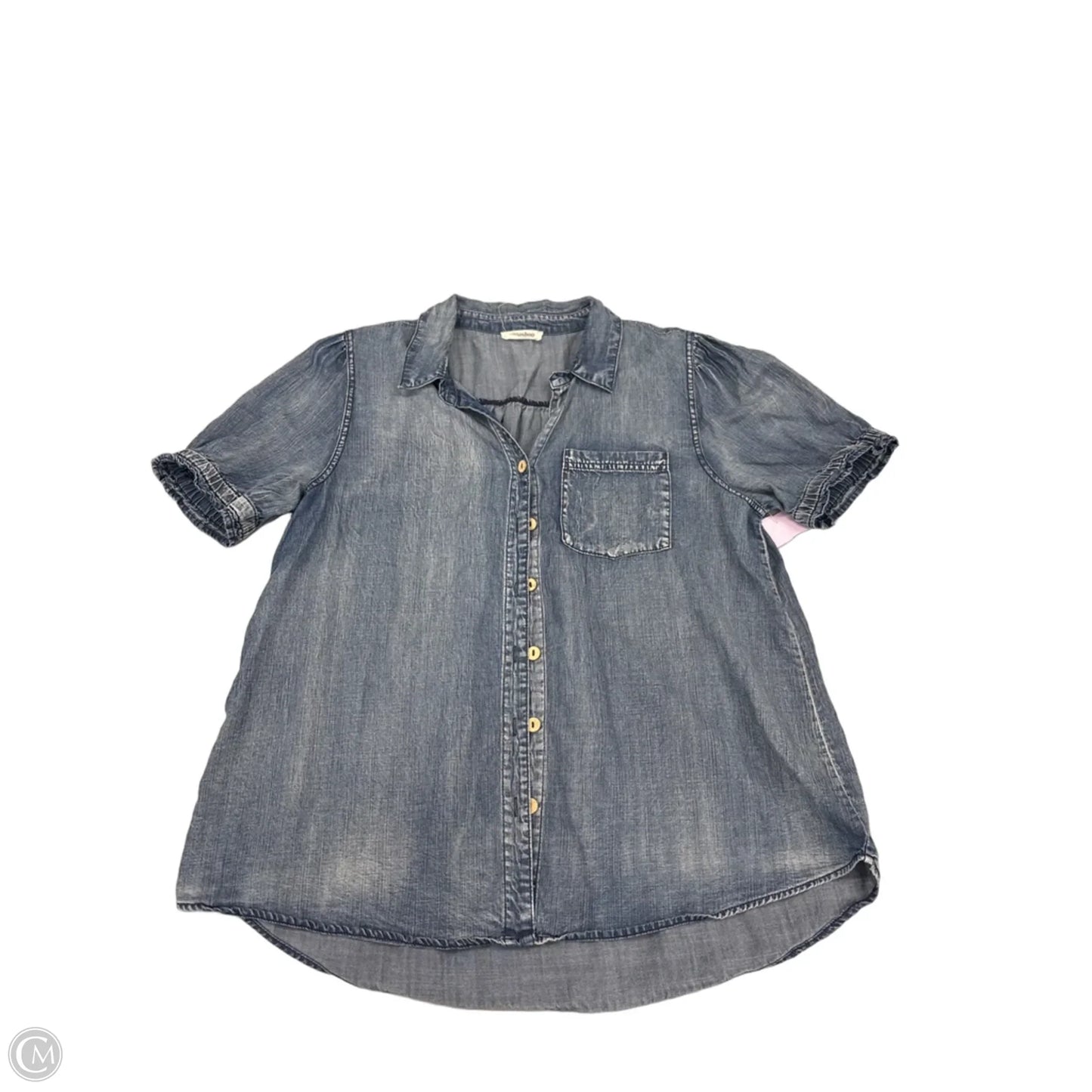Top Short Sleeve By Mittoshop In Blue, Size: M