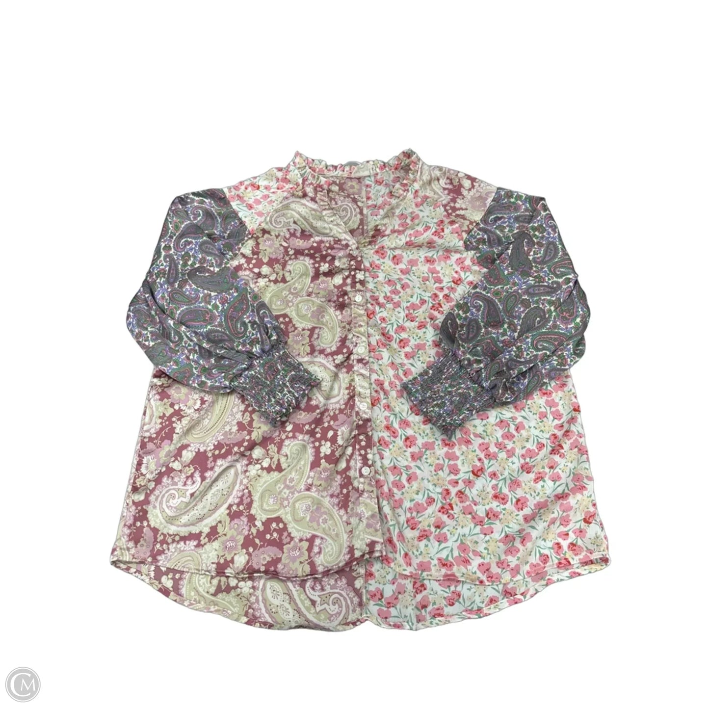 Top Long Sleeve By 143 Story In Pink, Size: L