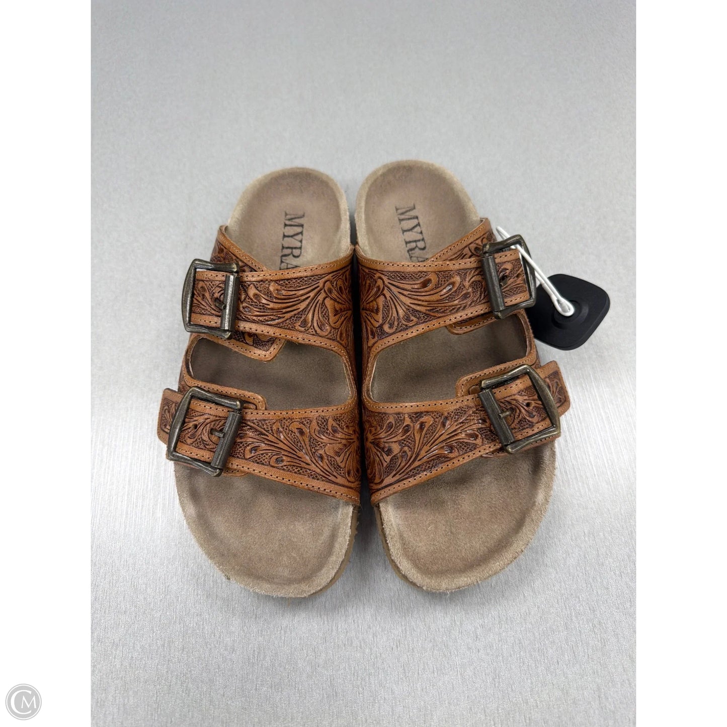Sandals Flats By Myra In Tan, Size: 7