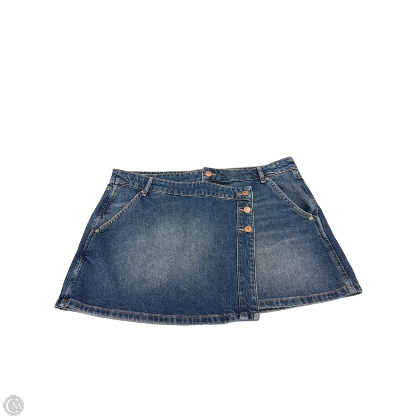 Skirt Mini & Short By We The Free In Blue Denim, Size: 16