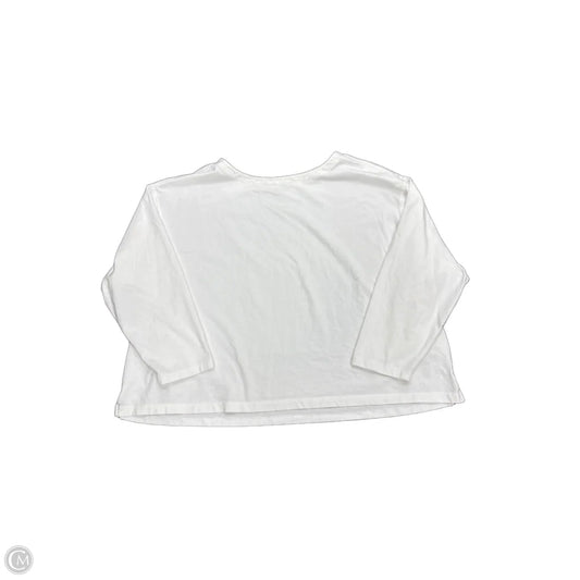 Top Long Sleeve By Old Navy In White, Size: 3x
