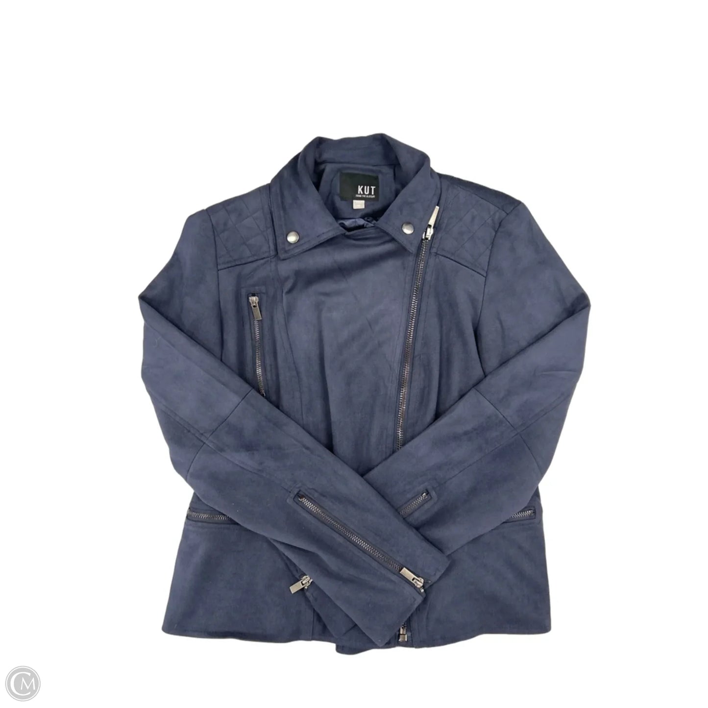Jacket Moto By Kut In Navy, Size: M