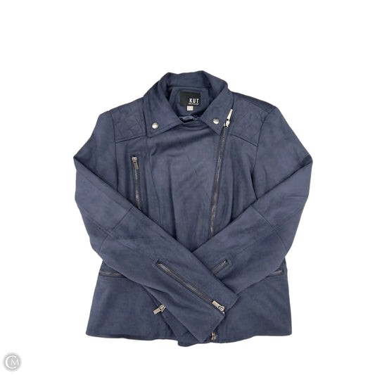 Jacket Moto By Kut In Navy, Size: M
