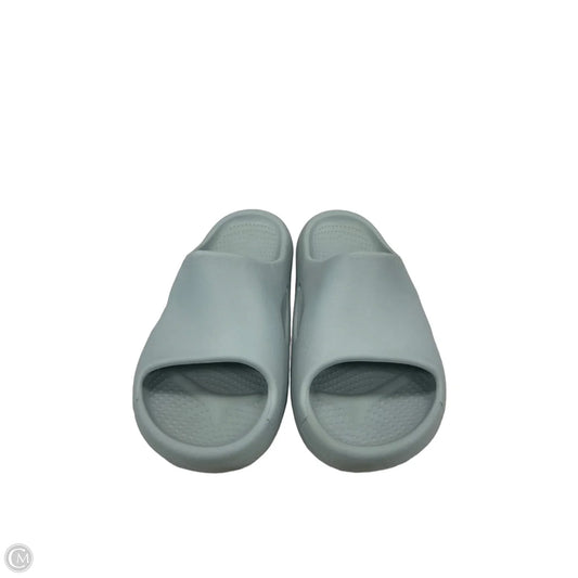 Sandals Flats By Crocs In Grey, Size: 7