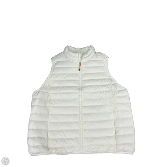 Vest Puffer & Quilted By Cmf In White, Size: 2x