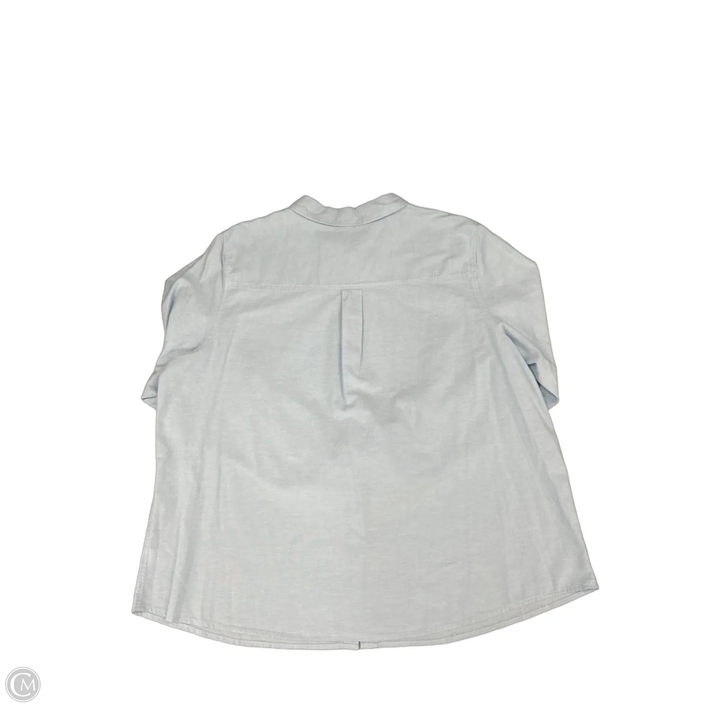 Top Long Sleeve By Croft And Barrow In Blue, Size: 2x